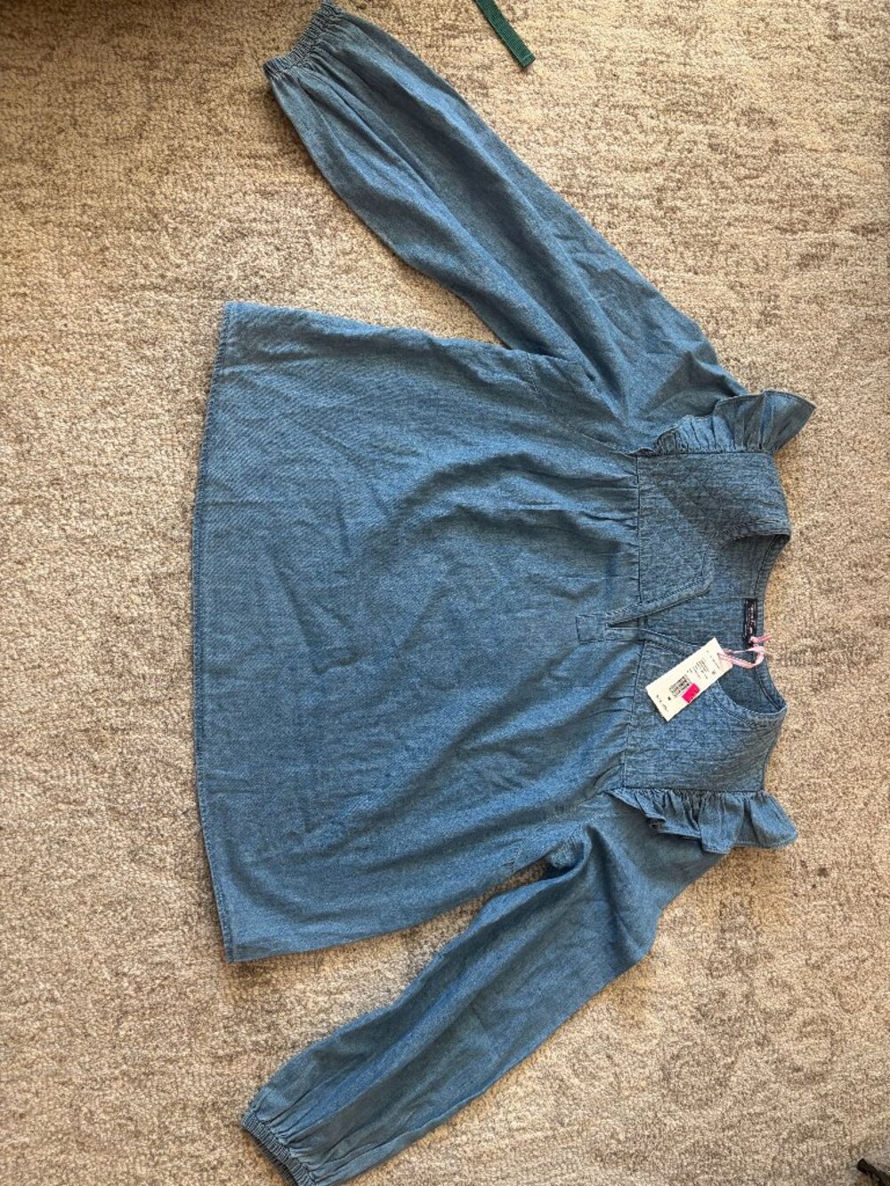 Vineyard Vines Chambray Long Sleeve Top - Medium